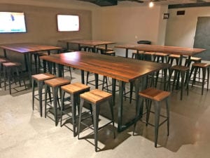 Hi-Top Communal Table Reclaimed Urban Wood
