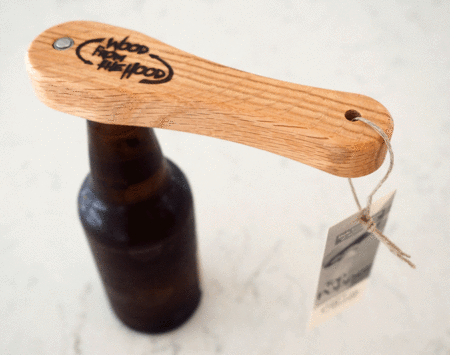 Wood Bottle Opener Magnet Wood From the Hood