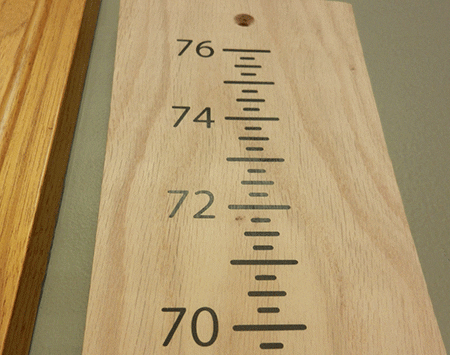 Red Oak Growth Chart Recycled Wood From the Hood