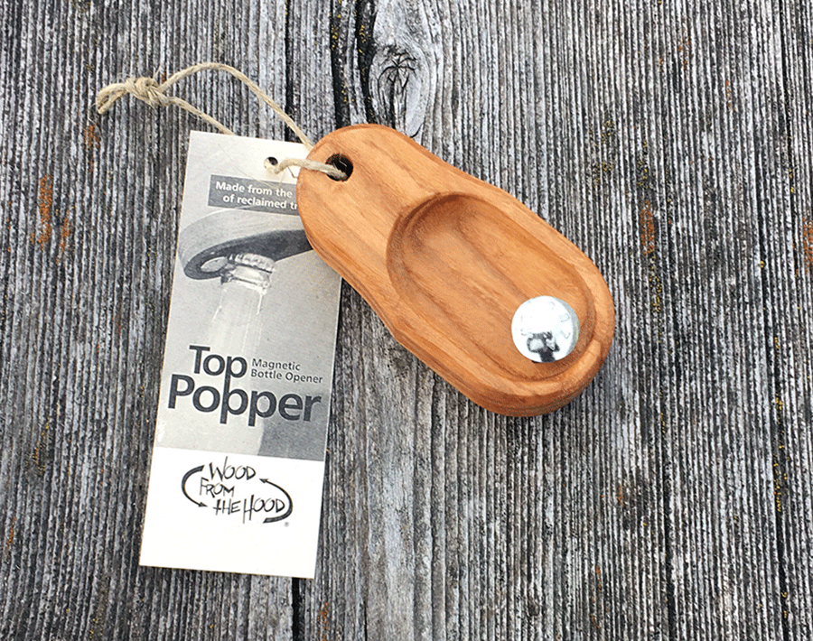 Top Popper Mini Bottle Opener - Ash - Wood From The Hood