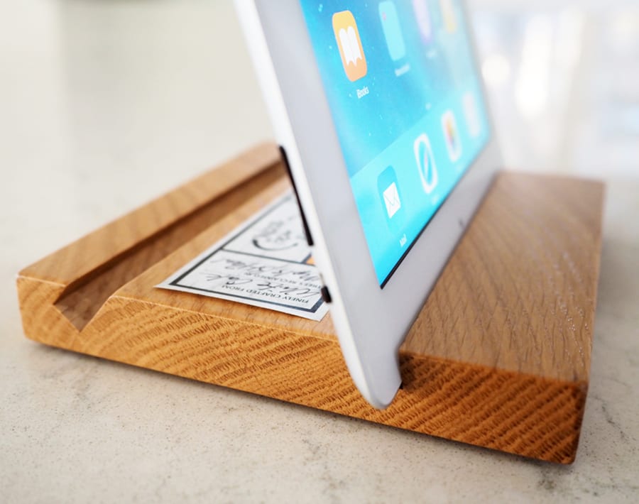 Wood iPad Stand & Tablet Holder