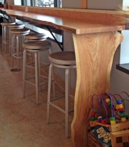 Live Edge Bar Counter - Butter Bakery Minneapolis