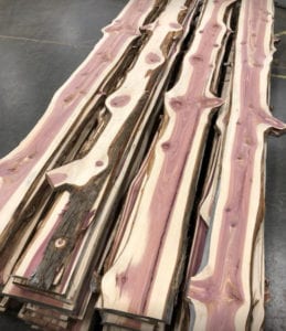 Live Edge Red Cedar 4/4 Kiln Dried Urban Lumber