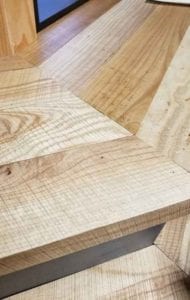 Urban Ash Desk | Reclaimed Wood Wall Paneling | Wood Sitting Booths | Wood Shelves | Wood Tables | Wood From The Hood | Periscope | Minneapolis