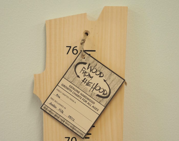Growth Chart Pine Unfinished Wood From The Hood