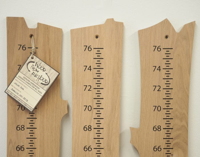 Growth Chart White Oak Unfinished Wood From The Hood