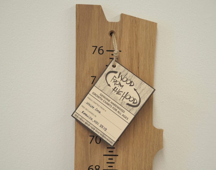 Growth Chart White Oak Unfinished Wood From The Hood