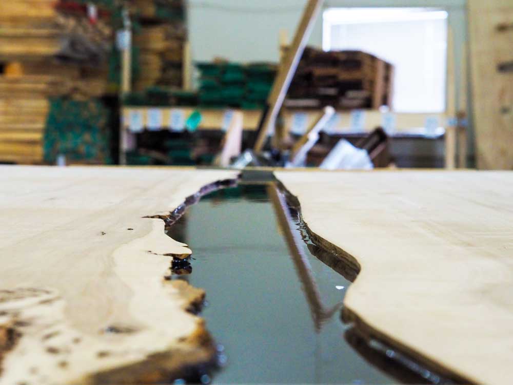River Table in Production Wood From the Hood Minneapolis