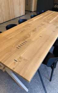 Reclaimed Urban Ash Farm Tables | Custom Wood Furniture | Wood From The Hood | Gensler