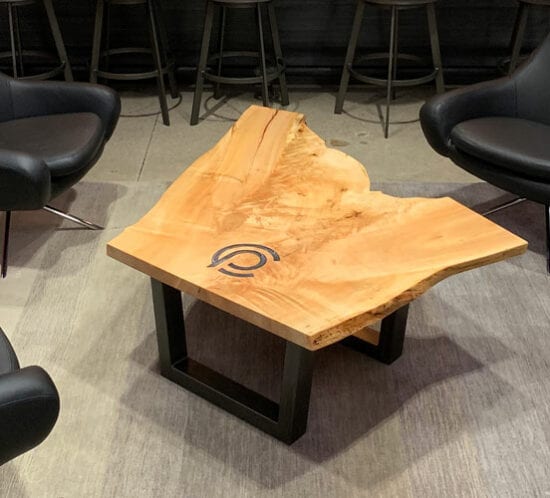 Silver Maple Coffee Table | Branded Wood | Wood Furniture | Wood From The Hood | Capital Partners