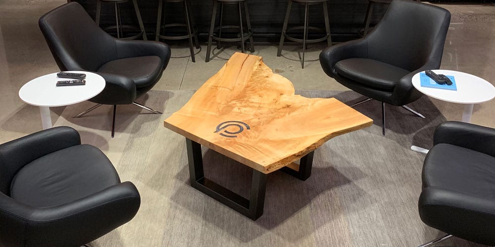 Silver Maple Coffee Table | Branded Wood | Wood Furniture | Wood From The Hood | Capital Partners