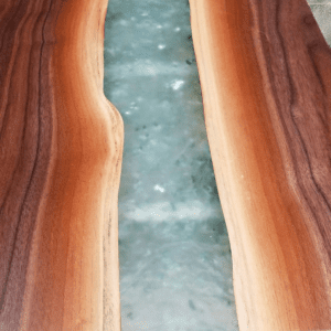 Wood Table Maker Inspiration - Live Edge River Tables with Epoxy Resin