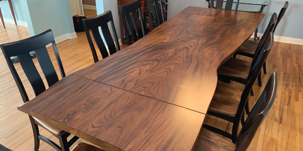 Integration is more than Sow Residential Interior - American Elm Dining Table - Wood From The Hood