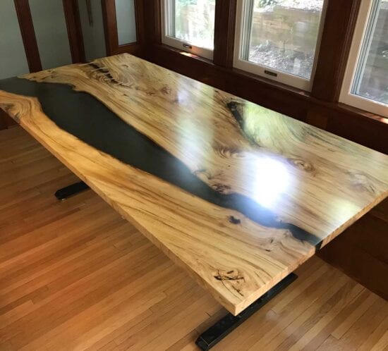 Live Edge Elm Dining Table Top – Residential Furniture