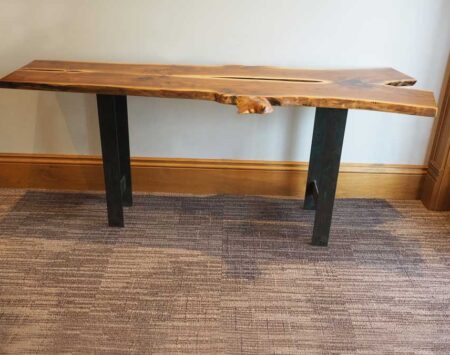 Live-Edge Console Table - Wood From The Hood