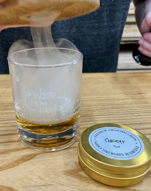 Smoke Lid Premium Kit - Cocktail Smoker Top In Wooden Box - Aged