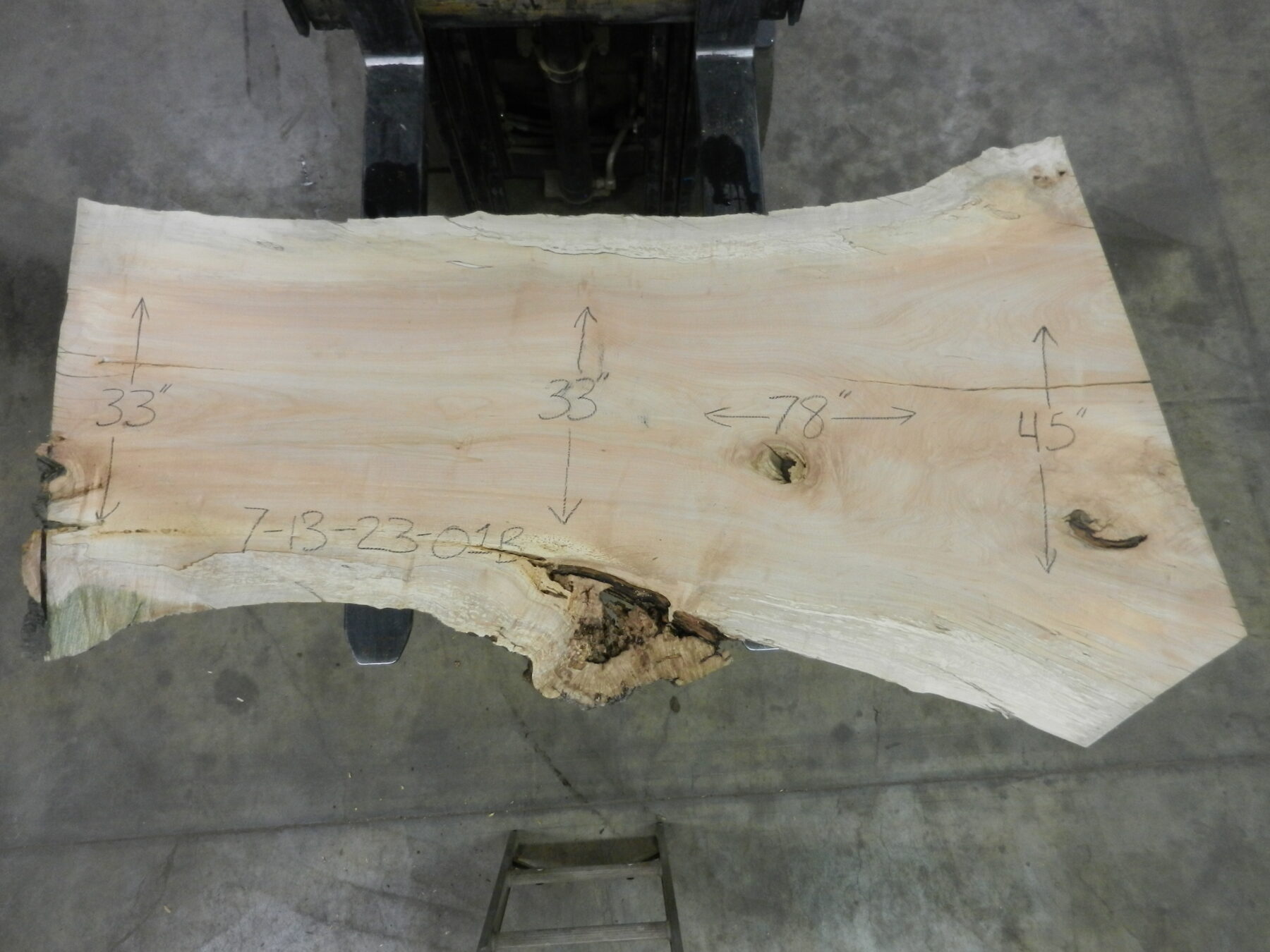 Silver Maple Natural Edge Slab #6-25-20-01 - Wood From The Hood