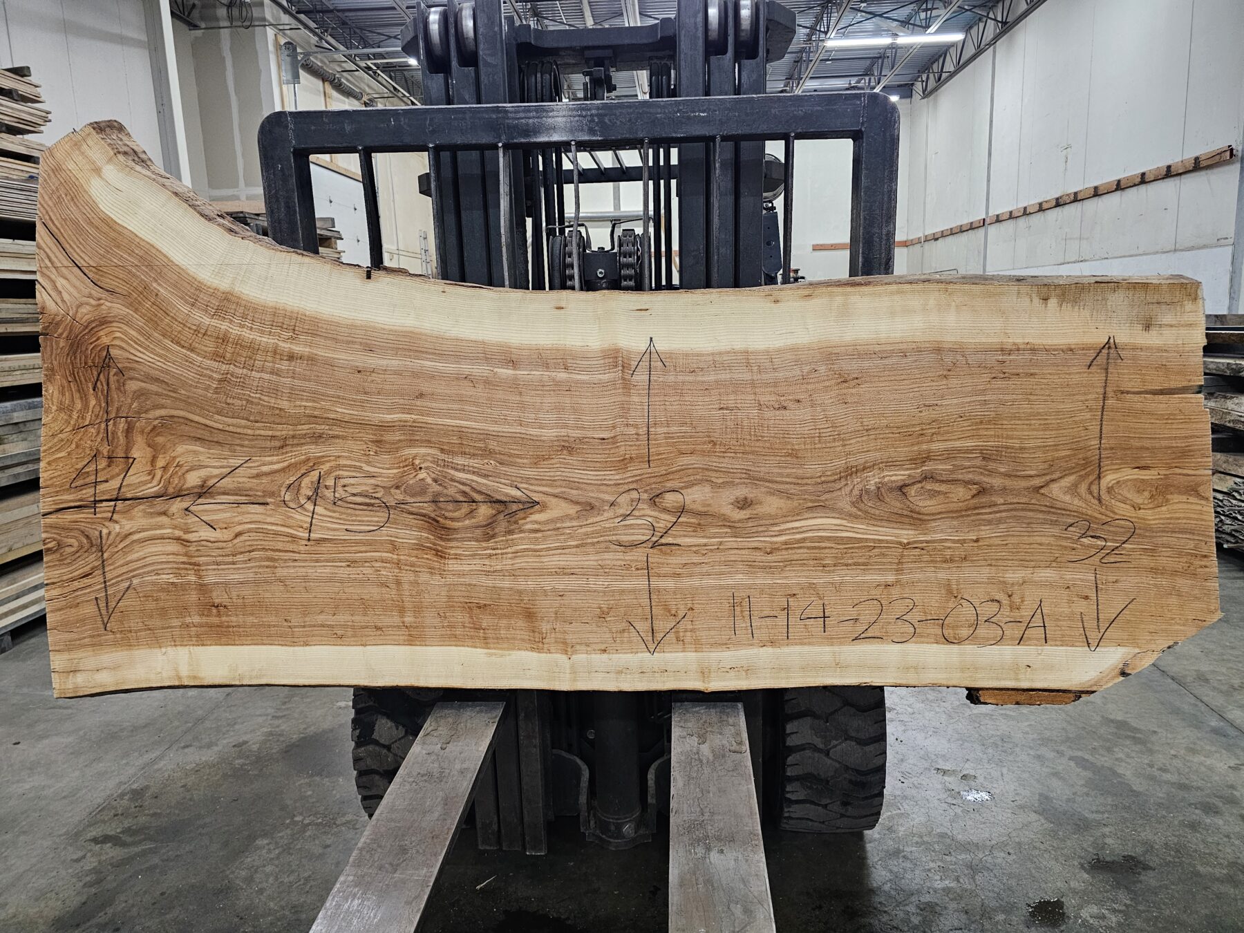 Ash Natural Edge Slab #10-25-18-01 - Wood From The Hood