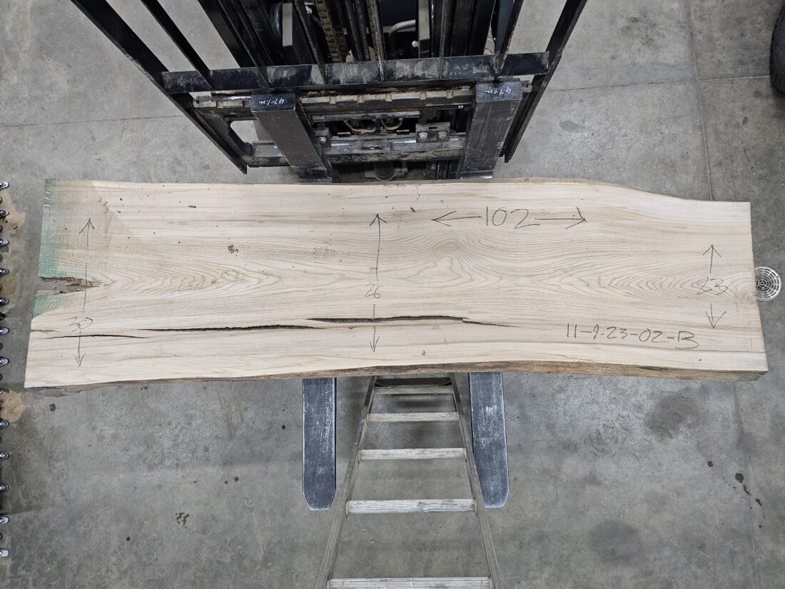 Ash Natural Edge Slab #11-9-23-02 - Wood From The Hood