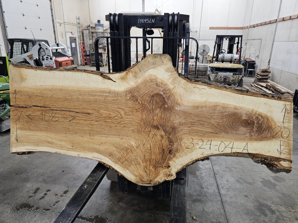 Ash Natural Edge Slab #1-3-24-04 - Wood From The Hood