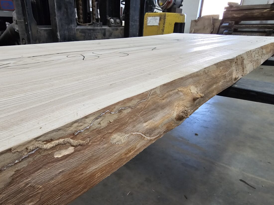Ash Natural Edge Slab #1-17-24-02 - Wood From The Hood