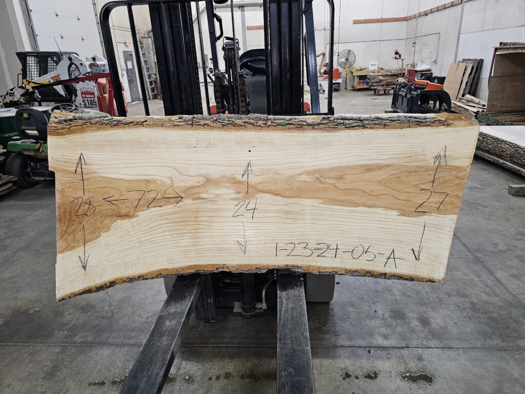 Ash Natural Edge Slab #1-23-24-05 - Wood From The Hood
