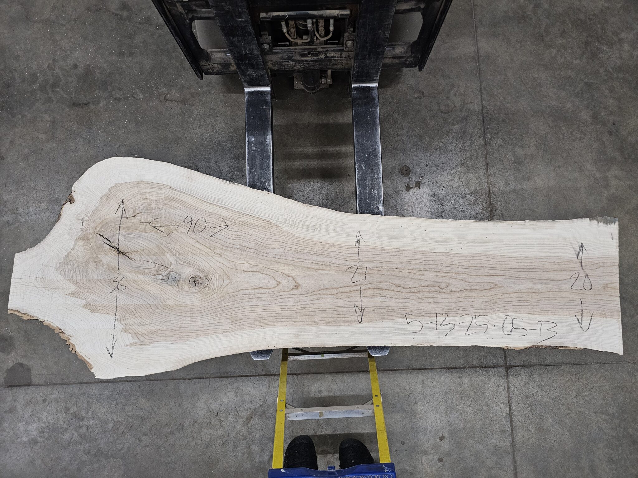 Ash Natural Edge Slab #5-13-25-05 - Wood From The Hood