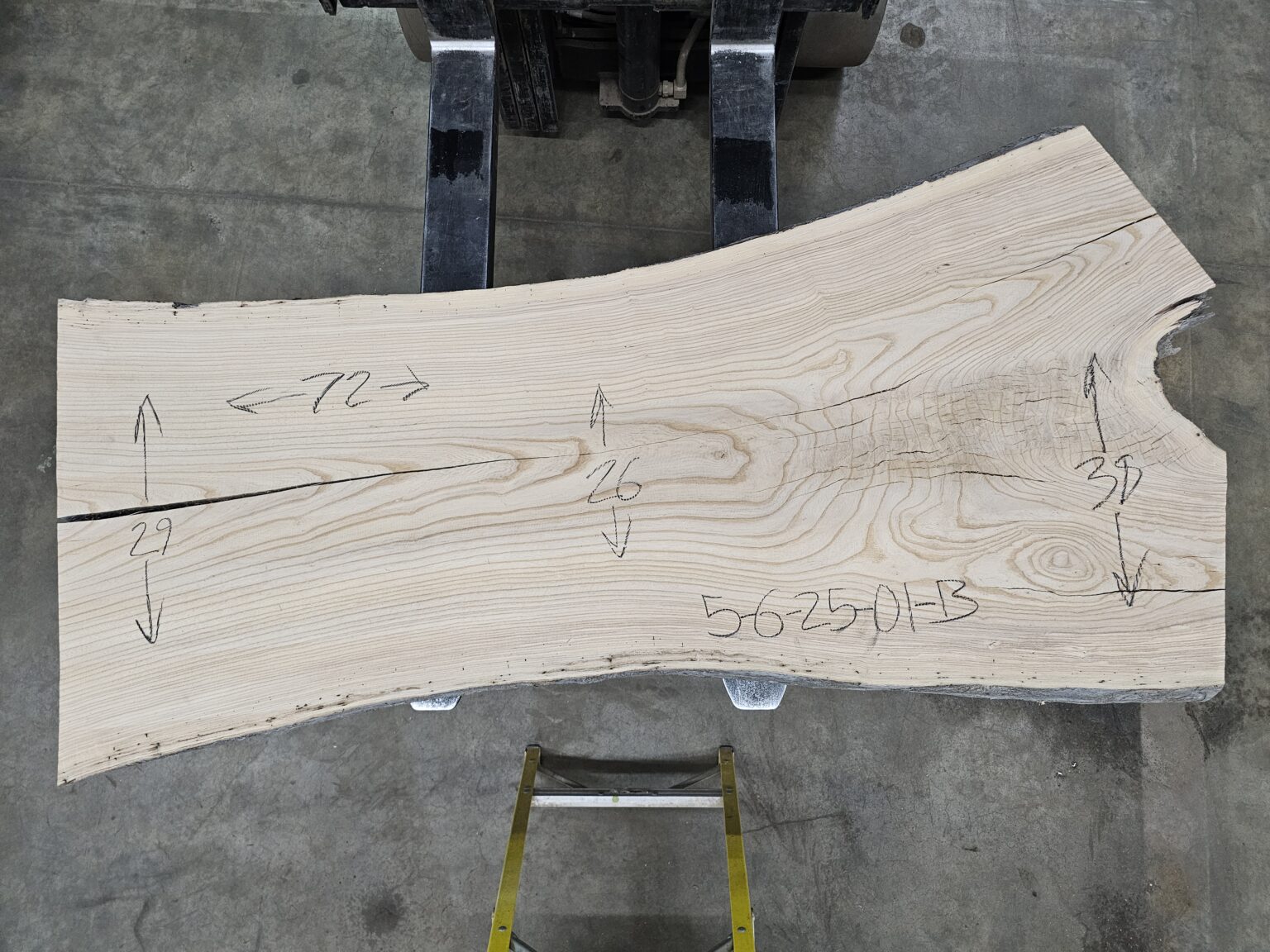 Ash Natural Edge Slab #5-6-25-01 - Wood From The Hood