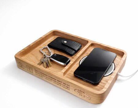 Valet Tray Charging Station - Ash