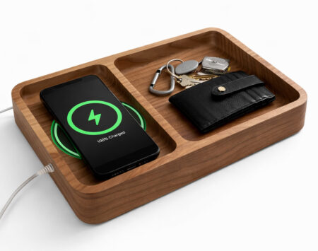 Valet Tray Charging Station - Ash